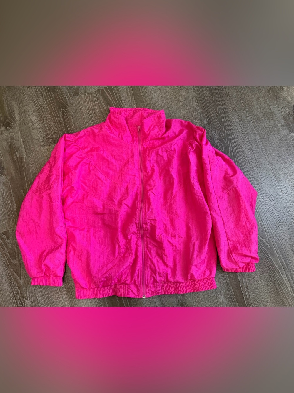 Vtg Bocoo Women's Light Jacket Windbreaker Lined XL Color Pink